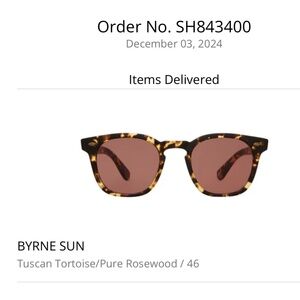 Garrett Leight Byrne Sun Sunglasses Oliver Peoples Barely Worn $385 retail